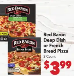 Vallarta Supermarkets Red Baron Deep Dish or French Bread Pizza offer