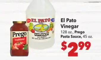 Vallarta Supermarkets El Pato Vinegar offer