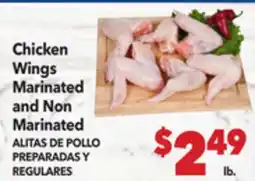 Vallarta Supermarkets Chicken Wings Marinated and Non Marinated / ALITAS DE POLLO PREPARADAS Y REGULARES offer