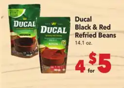 Vallarta Supermarkets Ducal Black & Red Refried Beans offer
