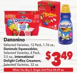 Vallarta Supermarkets Danonino offer