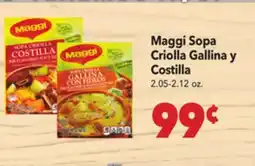 Vallarta Supermarkets Maggi Sopa Criolla Gallina y Costilla offer