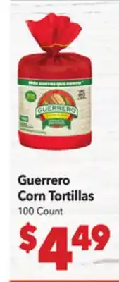 Vallarta Supermarkets Guerrero Corn Tortillas offer