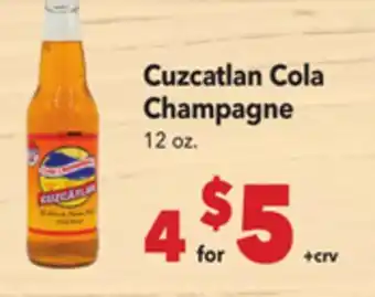 Vallarta Supermarkets Cuzcatlan Cola Champagne offer
