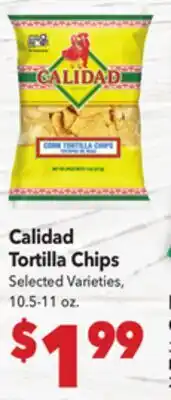 Vallarta Supermarkets Calidad Tortilla Chips offer