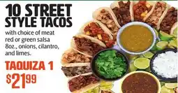 Vallarta Supermarkets 10 STREET STYLE TACOS offer