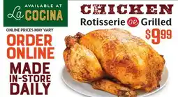 Vallarta Supermarkets Chicken Rotisserie OR Grilled offer
