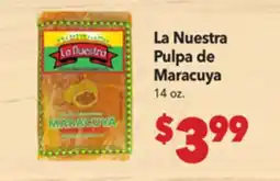 Vallarta Supermarkets La Nuestra Pulpa de Maracuya offer
