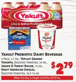 Vallarta Supermarkets Yakult Probiotic Dairy Beverage offer