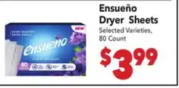 Vallarta Supermarkets Ensueño Dryer Sheets offer
