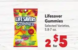 Vallarta Supermarkets Lifesaver Gummies offer