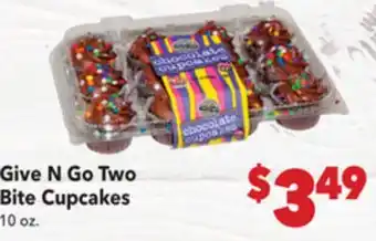 Vallarta Supermarkets Give N Go Two Bite Cupcakes offer