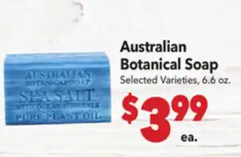 Vallarta Supermarkets Australian Botanical Soap offer