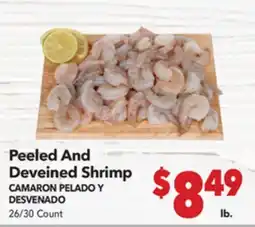 Vallarta Supermarkets Peeled And Deveined Shrimp / CAMARON PELADO DESVENADO offer