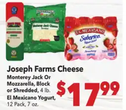Vallarta Supermarkets Joseph Farms Cheese offer