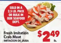 Vallarta Supermarkets Fresh Imitation Crab Meat offer
