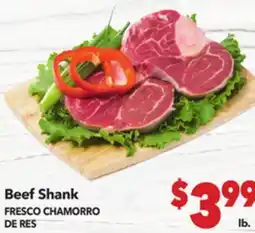 Vallarta Supermarkets Beef Shank / FRESCO CHAMORRO DE RES offer