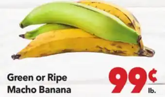 Vallarta Supermarkets Green or Ripe Macho Banana offer