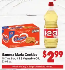 Vallarta Supermarkets Gamesa Maria Cookies offer