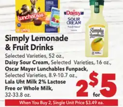 Vallarta Supermarkets Simply Lemonade & Fruit Drinks offer