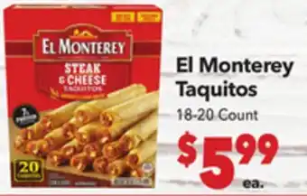 Vallarta Supermarkets El Monterey Taquitos offer