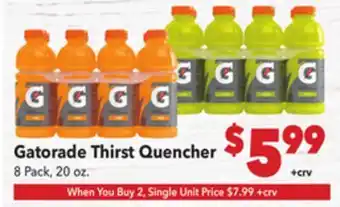Vallarta Supermarkets Gatorade Thirst Quencher offer