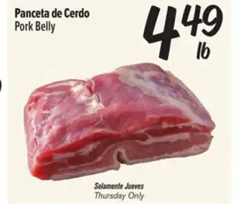 El Super Pork Belly offer