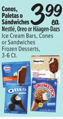El Super Nestlé, Oreo or Häagen-Dazs Ice Cream Bars, Cones or Sandwiches offer