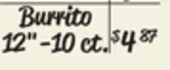 El Super Burrito offer