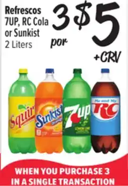 El Super 7UP, RC Cola or Sunkist offer