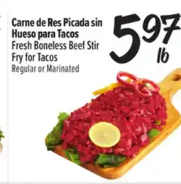 El Super Fresh Boneless Beef Stir Fry for Tacos offer