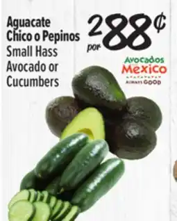 El Super Small Hass Avocado or Cucumbers offer