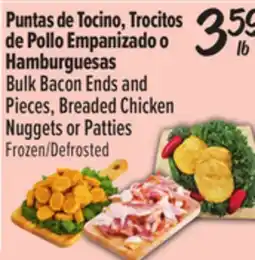 El Super Bulk Bacon Ends and Pieces, Breaded Chicken Nuggets or Patties offer