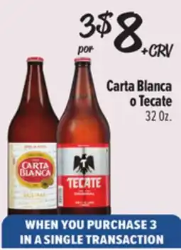 El Super Carta Blanca o Tecate offer