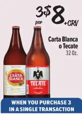 El Super Carta Blanca o Tecate offer