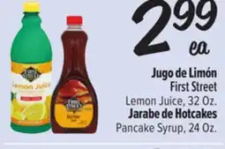 El Super Lemon Juice, 32 Oz., Pancake Syrup, 24 Oz offer