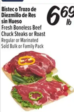 El Super Fresh Boneless Beef Chuck Steaks or Roast offer