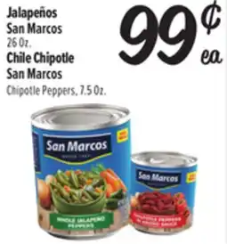 El Super Jalapeños San Marcos 26 Oz. Chipotle Peppers 7.5 Oz offer