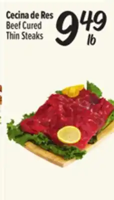 El Super Beef Cured Thin Steaks offer