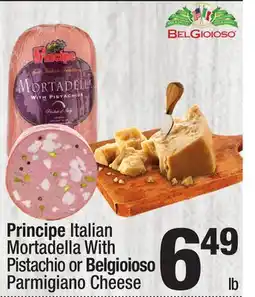 Super King Markets Principe Italian Mortadella With Pistachio or Belgioioso Parmigiano Cheese offer