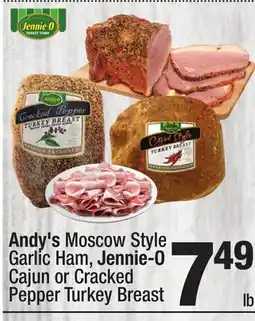 Super King Markets Andy's Moscow Style Garlic Ham, Jennie-O Cajun or Cracked Pepper Turkey Breast offer