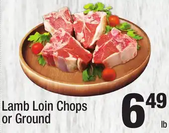 Super King Markets Lamb Loin Chops or Ground offer