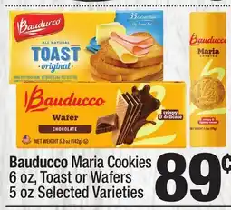 Super King Markets Bauducco Maria Cookies 6 oz, Toast or Wafers 5 oz offer