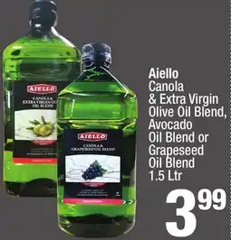 Super King Markets Aiello Canola & Extra Virgin Olive Oil Blend, Avocado Oil Blend or Grapeseed Oil Blend offer