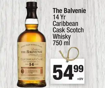 Super King Markets The Balvenie 14 Yr Caribbean Cask Scotch Whisky offer