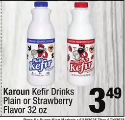 Super King Markets Karoun Kefi r Drinks offer