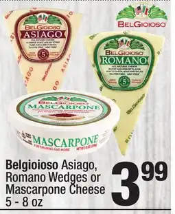 Super King Markets Belgioioso Asiago, Romano Wedges or Mascarpone Cheese offer
