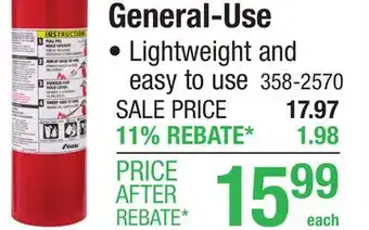 Menards General-Use offer