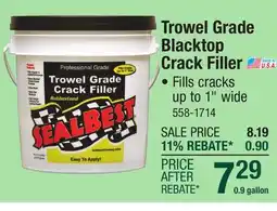 Menards Trowel Grade Blacktop Crack Filler offer