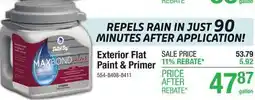 Menards Exterior Flat Paint & Primer offer